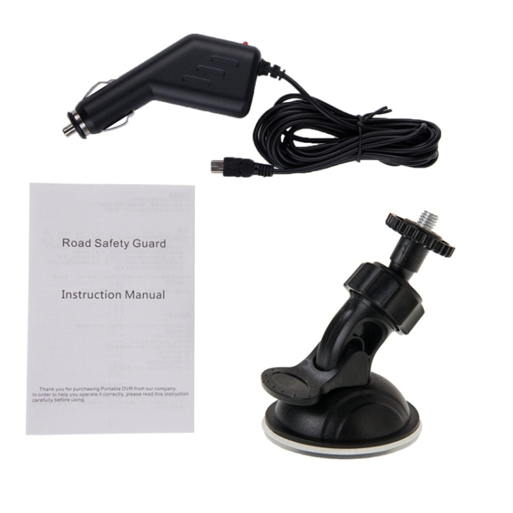 2.5 inch Screen High Definition Video Recorder, 6 LED Light, AVI Video Format, Support SD Card, Loop Recording Function (Generalplus Scheme)(Black)