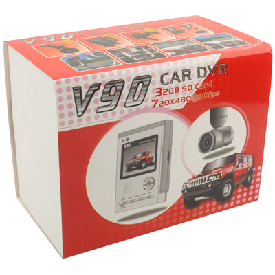 2.5 inch TFT Screen V90 Car DVR with Motion Detection function , Support 32GB SD Card