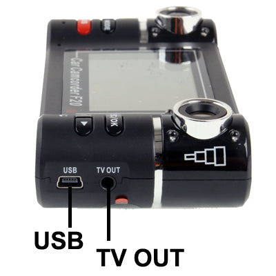 F20, 2.7 inch TFT Screen Mini Dual Camera 1280x480 Night Vision Vehicle DVR , with H2.64 Video format, Support SOS / Motion Detection / HDMI and TV out / Micro SD/TF Card , Ultra-wide: 120 degree(Black)