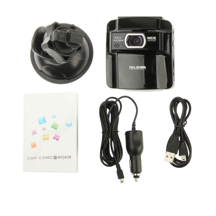 2.4 inch FULL HD 1080P Vehicle DVR, 148 degree viewing angle, Support TF Card, Loop Recording & Motion Detection function (AT650)(Black)