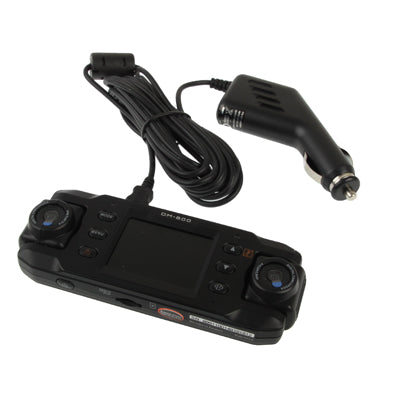 2.0 inch Screen Dual Lenses Vehicle DVR, Support TF Card / 3G-Sensor / 180-degree Rotary / 140-degree Wide View Angle / AV Out / GPS External Active Module / Anti Shake(Black)