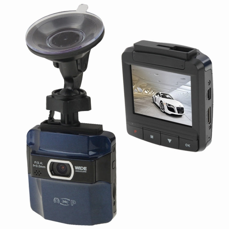 2.4 inch FULL HD 1080P Vehicle DVR, 148 Degree Viewing Angle, Support TF Card, Loop Recording & Motion Detection(Blue)