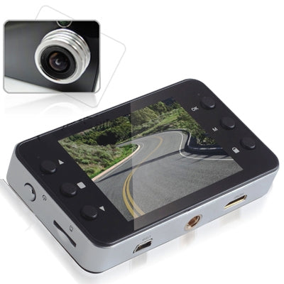 K6000 Black, 2.7 inch Full HD 1080P Vehicle DVR with 2 IR LED Night Vision Lights, Support File Locking / Motion Detection / Micro SD/TF Card, H2.64 Video format , Viewing Angle: 140 Degree(Black)