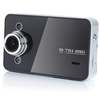 K6000 Black, 2.7 inch Full HD 1080P Vehicle DVR with 2 IR LED Night Vision Lights, Support File Locking / Motion Detection / Micro SD/TF Card, H2.64 Video format , Viewing Angle: 140 Degree(Black)