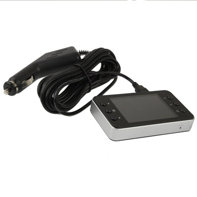 K6000 Black, 2.7 inch Full HD 1080P Vehicle DVR with 2 IR LED Night Vision Lights, Support File Locking / Motion Detection / Micro SD/TF Card, H2.64 Video format , Viewing Angle: 140 Degree(Black)