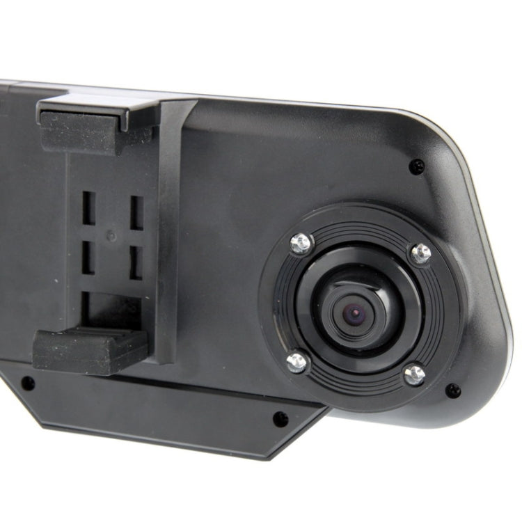 1080P Car Rear View Camera Video Recorder 4.3 inch LCD Screen with Bluetooth Earphone & 4 LED, Support Loop Recording / Night Vision / TF Card / HDMI Output Function, H.264 Video Codec (TKD913)(Black)