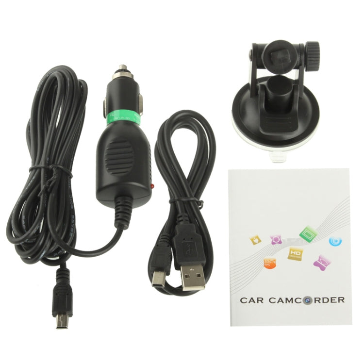 AT800 Full HD 1080P Car Camcorder, 2.7 inch Screen Display, Support Loop Recording / Motion Detection / AV OUT / Night Vision(Black)