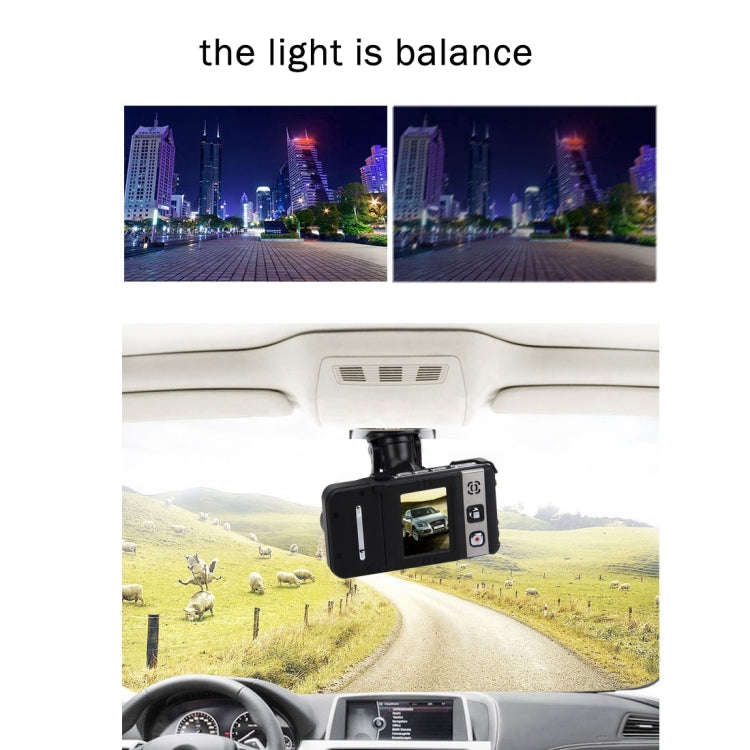 Mini F500 1.5 inch LCD Car DVR with Infrared Night Vision Lights, Support Night Vision / Motion Detection / HDMI / TF Card / AV OUT, 187 Degree Ultra Wide Angle Lens(Black)