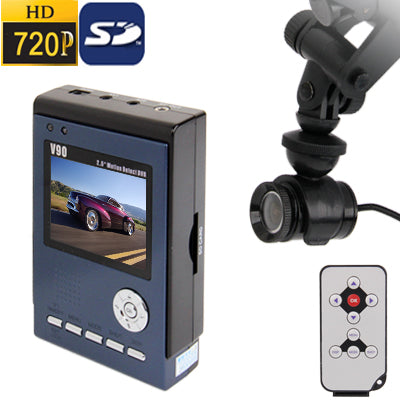 V90 2.5 inch TFT Screen Full HD 720 Car DVR Recorder, Support Anti-shake / Loop recording / Motion Detection / Infrared Night Vision / SD Card