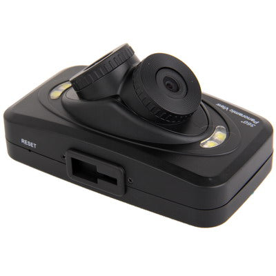 H6000 Black, 2.7 inch TFT Screen 720P HD Car Camera Vehicle DVR 360 Panoramic View Angle with White Light LEDS and 3xCameras , Support Record / Photograph / G-sensor / Motion Detection Function and TF Card(Black)