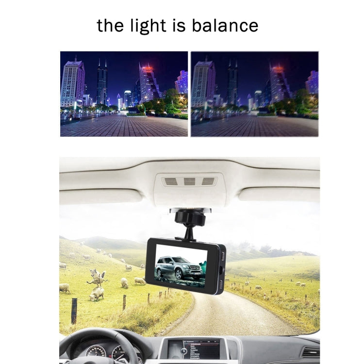 G3000 HD 720P 2.7 inch Screen Vehicle DVR, Support Loop Recording / Motion Detection / G-Sensor / HDMI / TF, 160 Degree Wide Angle Lens(Black)