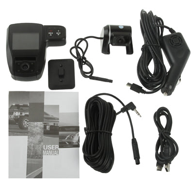 F5 HD 720P 2.0 inch Screen DVR + Separate Camera, Support Night Vision & TF Card(Black)