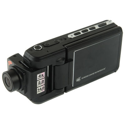 F900 2.0 inch Screen 4x Zoom Car DVR Vehicle Video Recorder with GPS Antenna & Remote Controller, 120 Degree Angle Lens, 270 Degree Screen Rotation(Black)