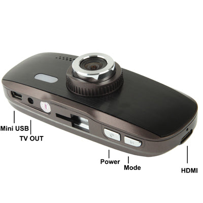 G1W Full HD 1080P 2.7 inch Screen 4X Digital Zoom Vehicle DVR, Support TF Card & G-Sensor, 120 Degree Wide View Angle(Black)