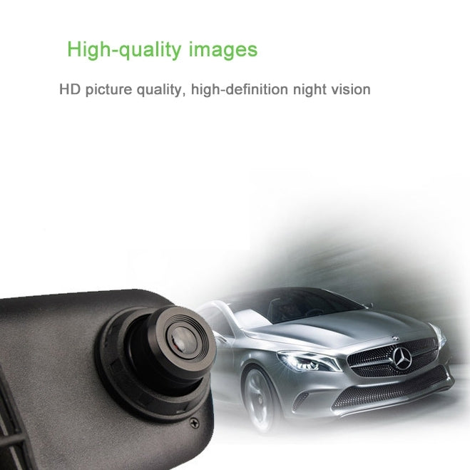 Full HD 720P Rearview Mirror 2.4 inch TFT Screen Car DVR, 5.0MP CMOS Camera 140 Degree Wide Angle Lens, Support Hot Plug & Motion Detection(Black)