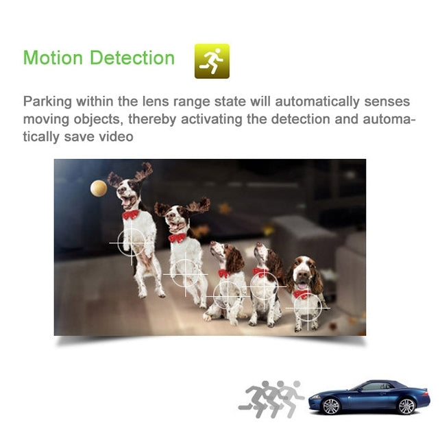 Full HD 720P Rearview Mirror 2.4 inch TFT Screen Car DVR, 5.0MP CMOS Camera 140 Degree Wide Angle Lens, Support Hot Plug & Motion Detection(Black)