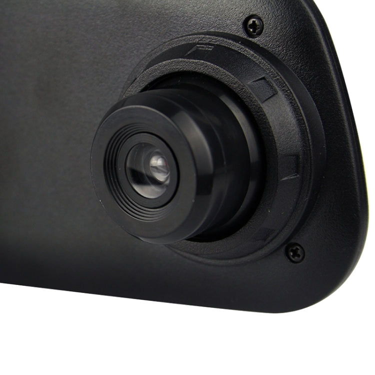 Full HD 720P Rearview Mirror 2.4 inch TFT Screen Car DVR, 5.0MP CMOS Camera 140 Degree Wide Angle Lens, Support Hot Plug & Motion Detection(Black)