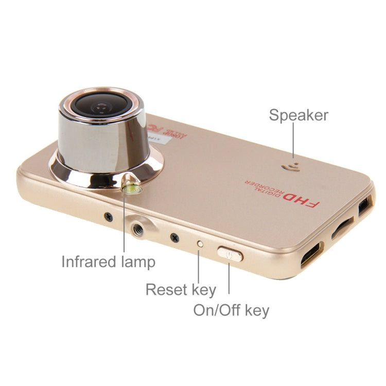 H505 Full HD 1080P 2.7 inch Screen Display Car DVR Recorder, HD Super Wide View Angle Lens, Support Loop Recording / Motion Detection / G-Sensor Function