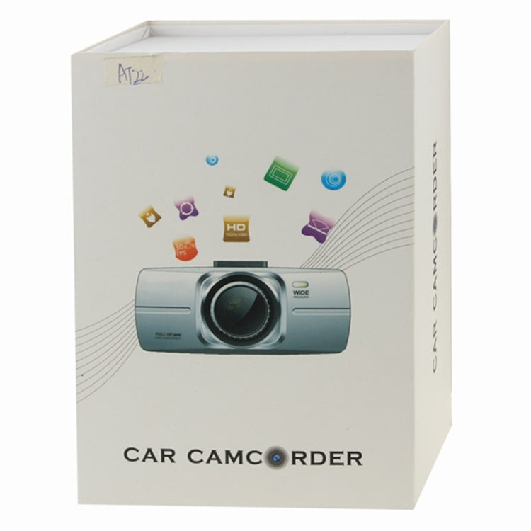 AT22 Full HD 1080P 2.7 inch Screen Display Vehicle DVR, 170 Degree Viewing Angle, Support Loop Recording / Motion Detection / G-sensor / Night Vision