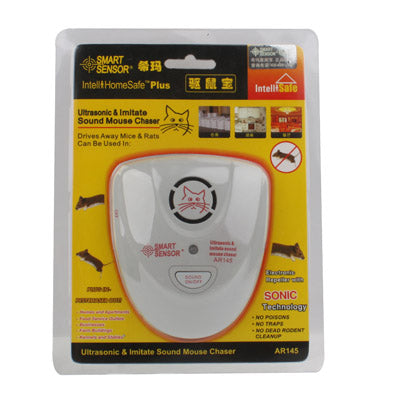 Ultrasonic & Imitate Sound Mouse Chaser (Only US Plug)(Grey)