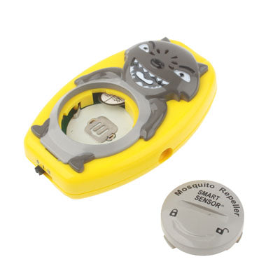 Watch Type Big Big Wolf Shaped Ultrasonic Mosquito Repeller(Yellow)