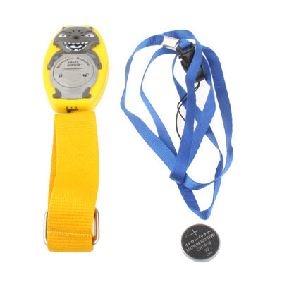 Watch Type Big Big Wolf Shaped Ultrasonic Mosquito Repeller(Yellow)