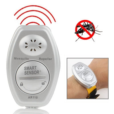 Watch Type Ultrasonic Mosquito Repeller(Silver)