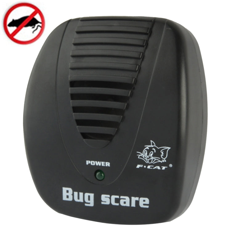 Bug Scare Electronic Ultrasonic Mouse & Rat Pest Control Repeller(Black)