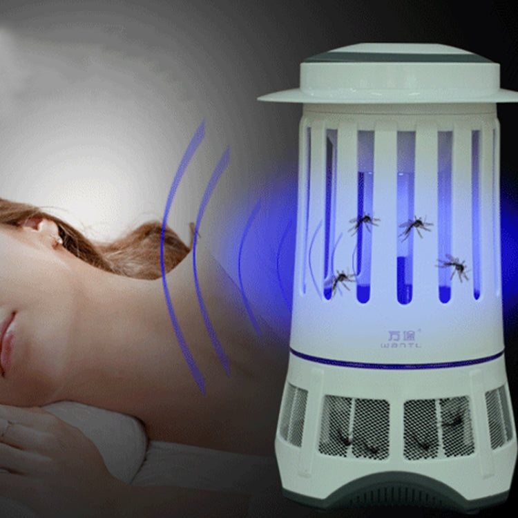 Lighthouse Shape Electrical Inhale Style LED Light Attracter Mosquito Killer Lamp(White)