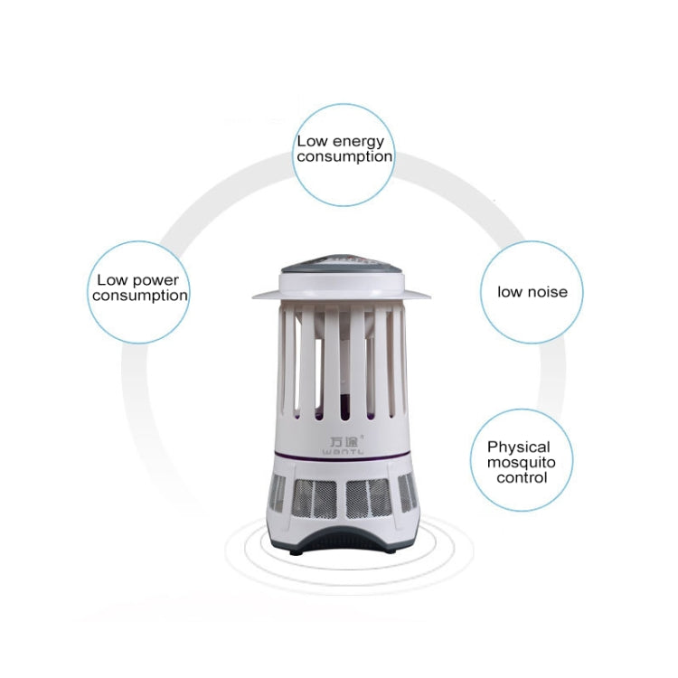 Lighthouse Shape Electrical Inhale Style LED Light Attracter Mosquito Killer Lamp(White)