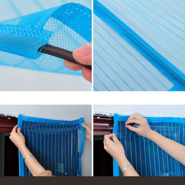 Stylish Magnetic Anti-Mosquito Soft Screen Door, Random Color Delivery