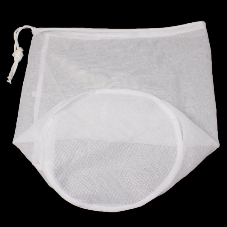 High Quality Mesh Polyester Laundry Clothes Washing Bag with Nylon Strap Buckle, Size: 23 x 23 x 33cm