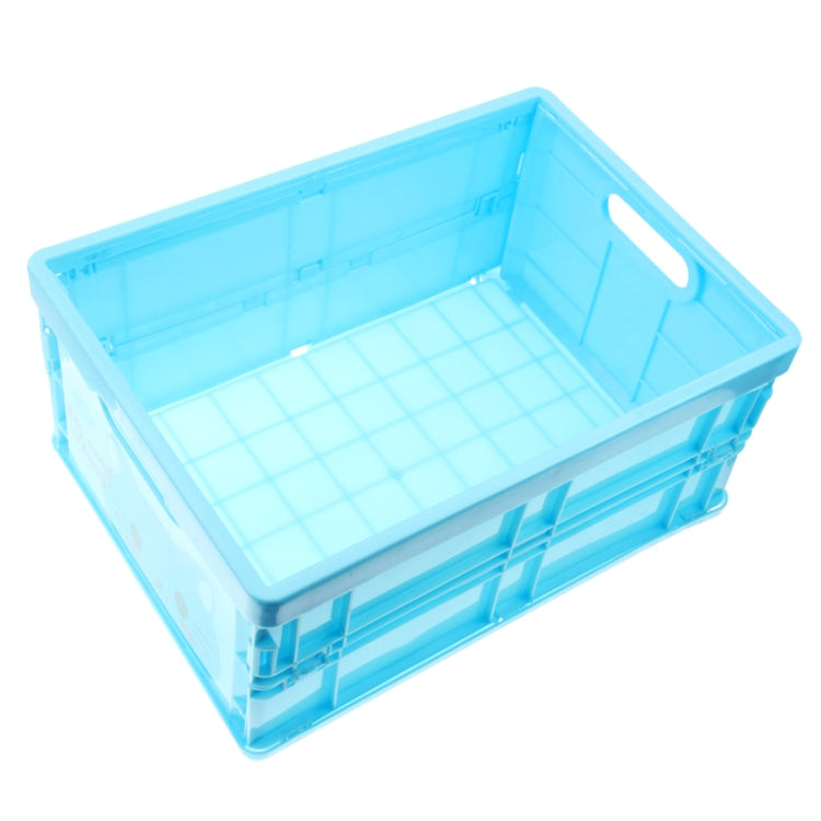 Cartoon Plastic Folding Organizer Storage Box with Paper Lid (BT-2778)(Blue)