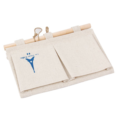 Eiffel Tower Pattern Storage Jute Wall Bags Can be Hung , Size: 31 x 25cm (Blue)