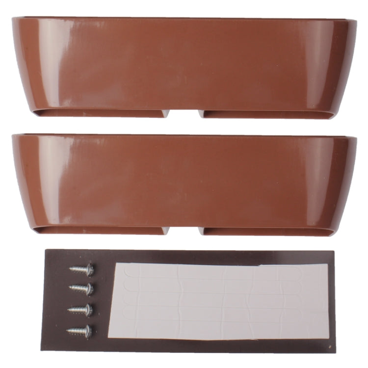 2 PCS Creative Space Save Multi Magnet Shoes Holder Shoe Storage Rack (Brown)