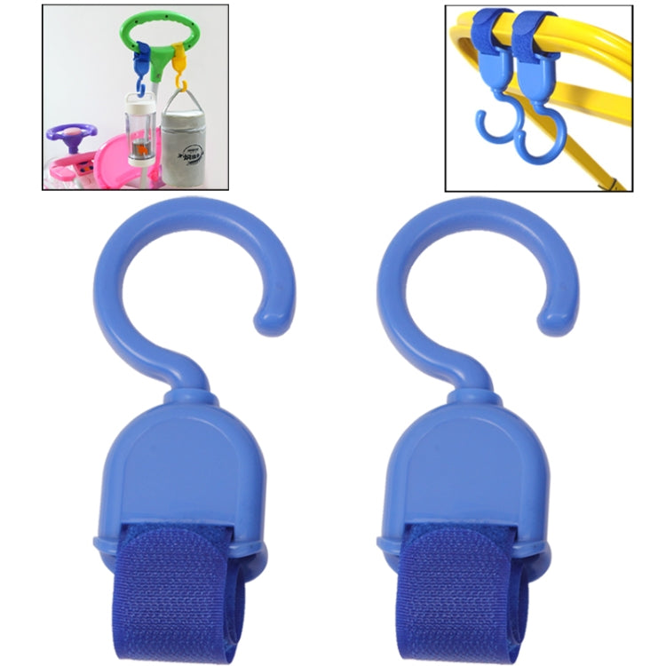 Casualness Hook and Loop Fastener Hook Baby Stroller Hook Adhesive Hook, 2pcs in one packaging, the price is for 2pcs (Random Color Delivery)