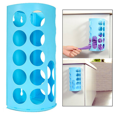 Wall Mount Plastic Carrier Bag Storage Container Holder Organizer Recycle Box
