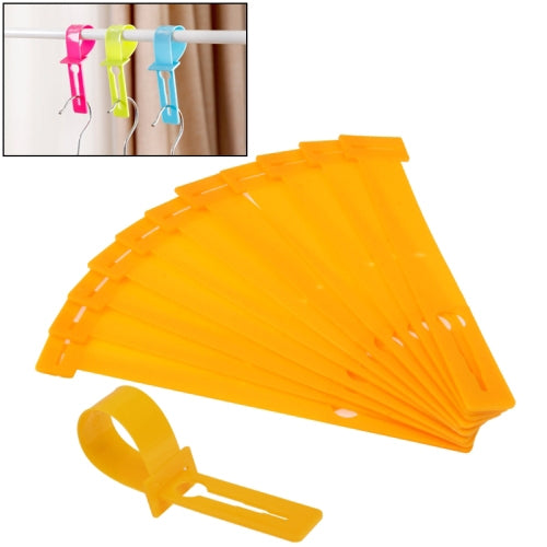12 PCS Windproof Clothes Hanger Buckle Hanger Lock(Orange)