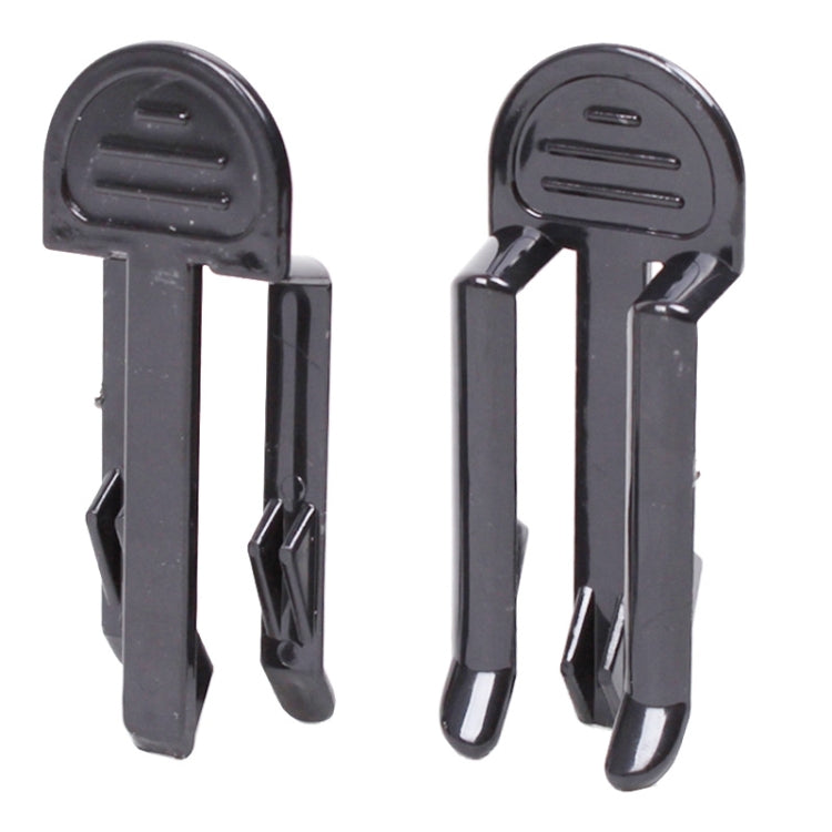 2 PCS Universal Plastic Garbage Waste Bag Clip Holder(Black)
