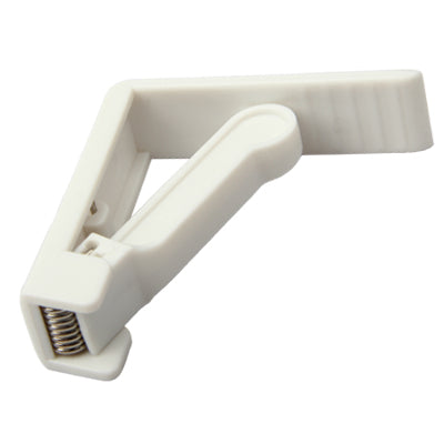 4 PCS Table Cloth Cover Spring Loaded White Plastic Tablecloth Clips(White)