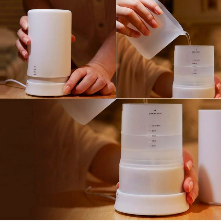 Mini USB Aroma Diffuser / Aroma humidifier with Warm White LED Lights(White)