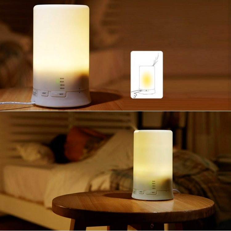 Mini USB Aroma Diffuser / Aroma humidifier with Warm White LED Lights(White)