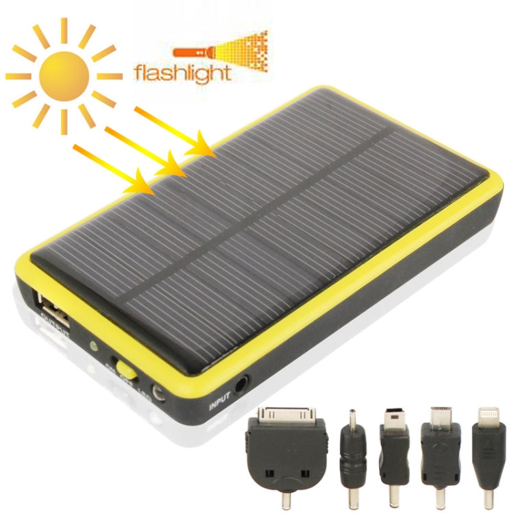 2600mAh Mobile Phone Emergency Power Station with Solar Charger & LED Flash Light for iPhone 5 / iPhone 4 / Samsung i9500 / Nokia Lumia 1020 / 920
