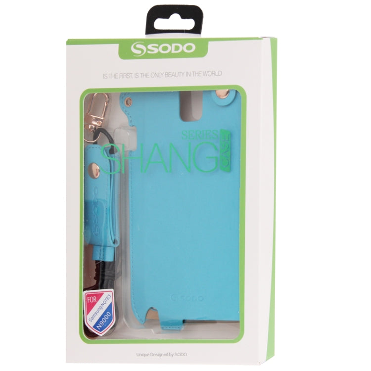 Crazy Horse Texture Touch Screen Vertical Style Leather Case with Lanyard & Earphone Winder for Galaxy Note III / N9000