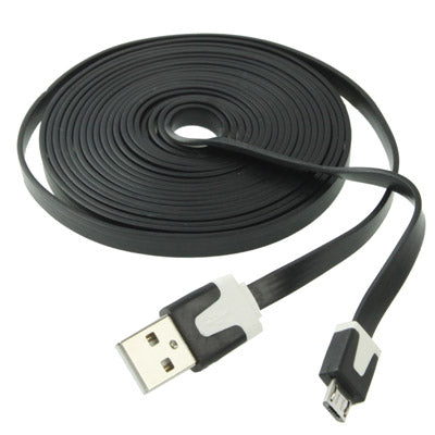 Noodle Style Micro USB Data Sync Charger Cable for Samsung