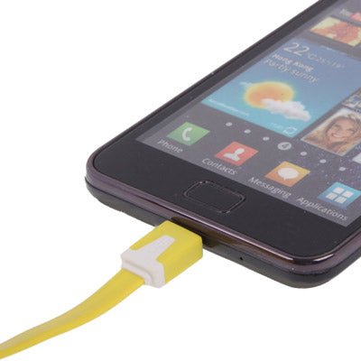 Noodle Style Micro USB Data Sync Charger Cable for Samsung