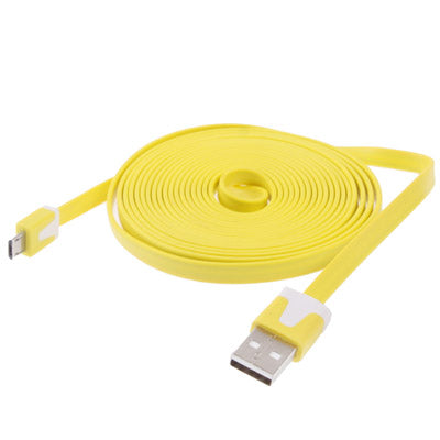 Noodle Style Micro USB Data Sync Charger Cable for Samsung