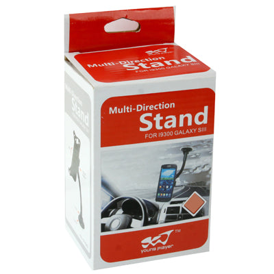 Suction Cup Car Holder for Galaxy S IV / i9500, Support 360 Degree Rotation(Black)