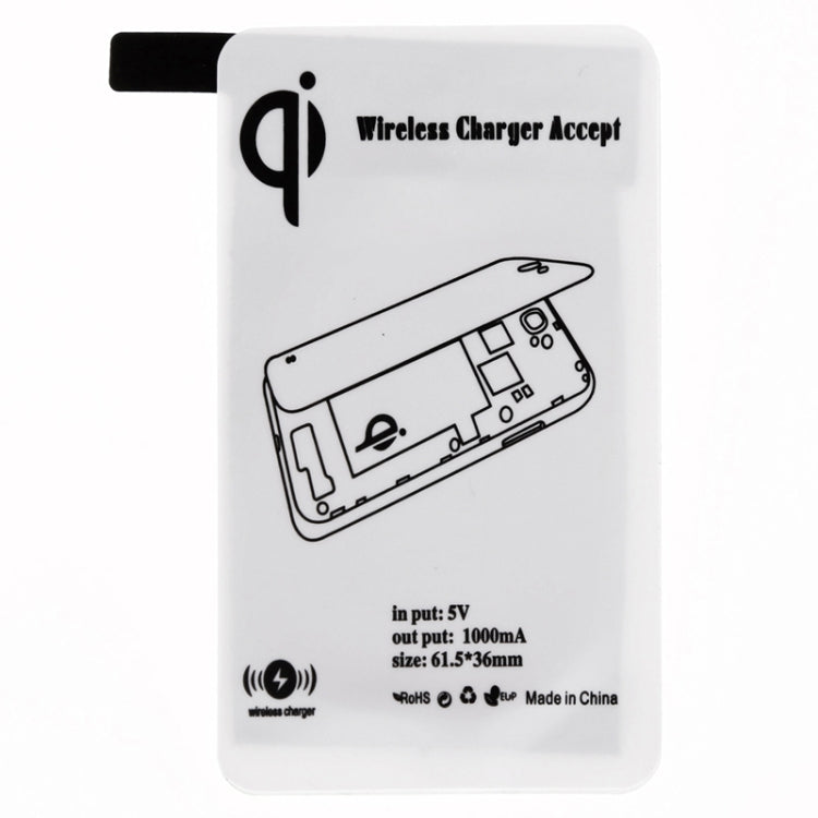 5V 1000mAh Wireless Mobile Charge Receiver, Applies for Qi Standard, Special Design for Galaxy S5 / G900
