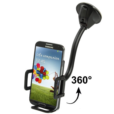Suction Cup Car Stretch Holder, Width: 55-83mm, For iPhone, Galaxy, Huawei, Xiaomi, Lenovo, Sony, LG, HTC and Other Smartphones(Black)